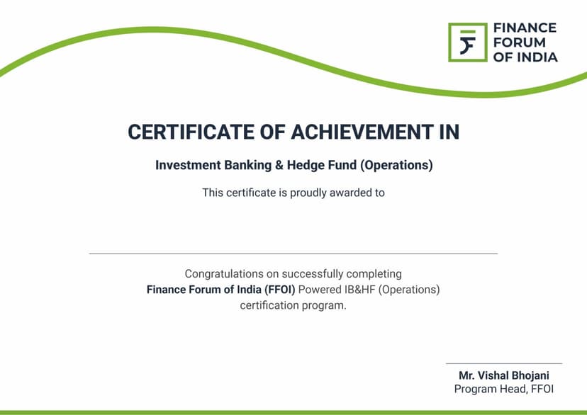 Investment Banking and Hedge Funds Operations